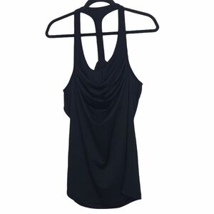 Aspire Black Open Back Tank Top Sports Bra
